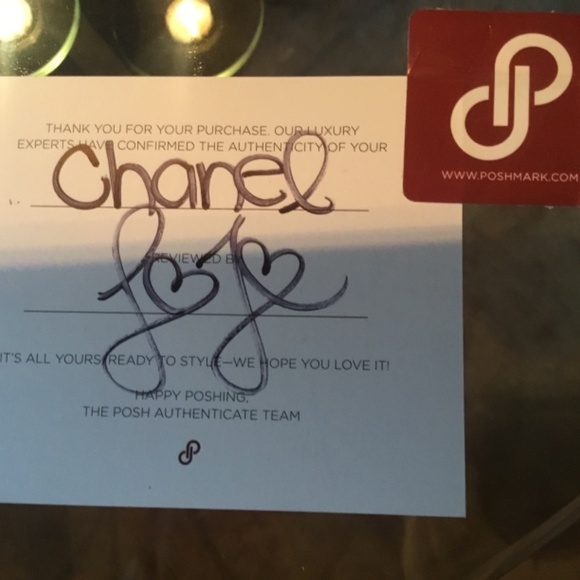 Jumbo Navy Patent Chanel Bag authentic. Poshmark certificate of authenticity inc - Picture 13 of 14